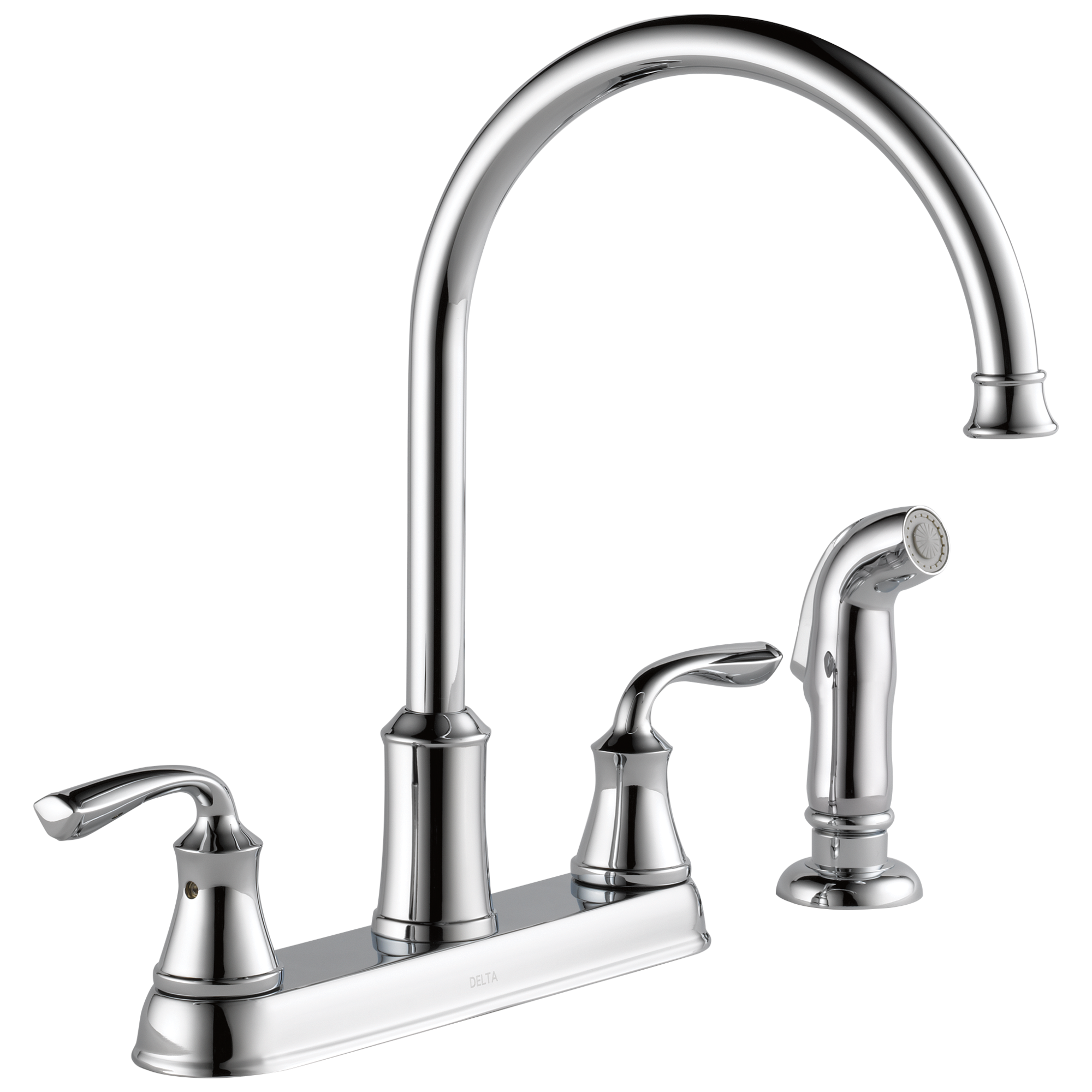 Delta Lorain Two Handle Kitchen Faucet with Spray