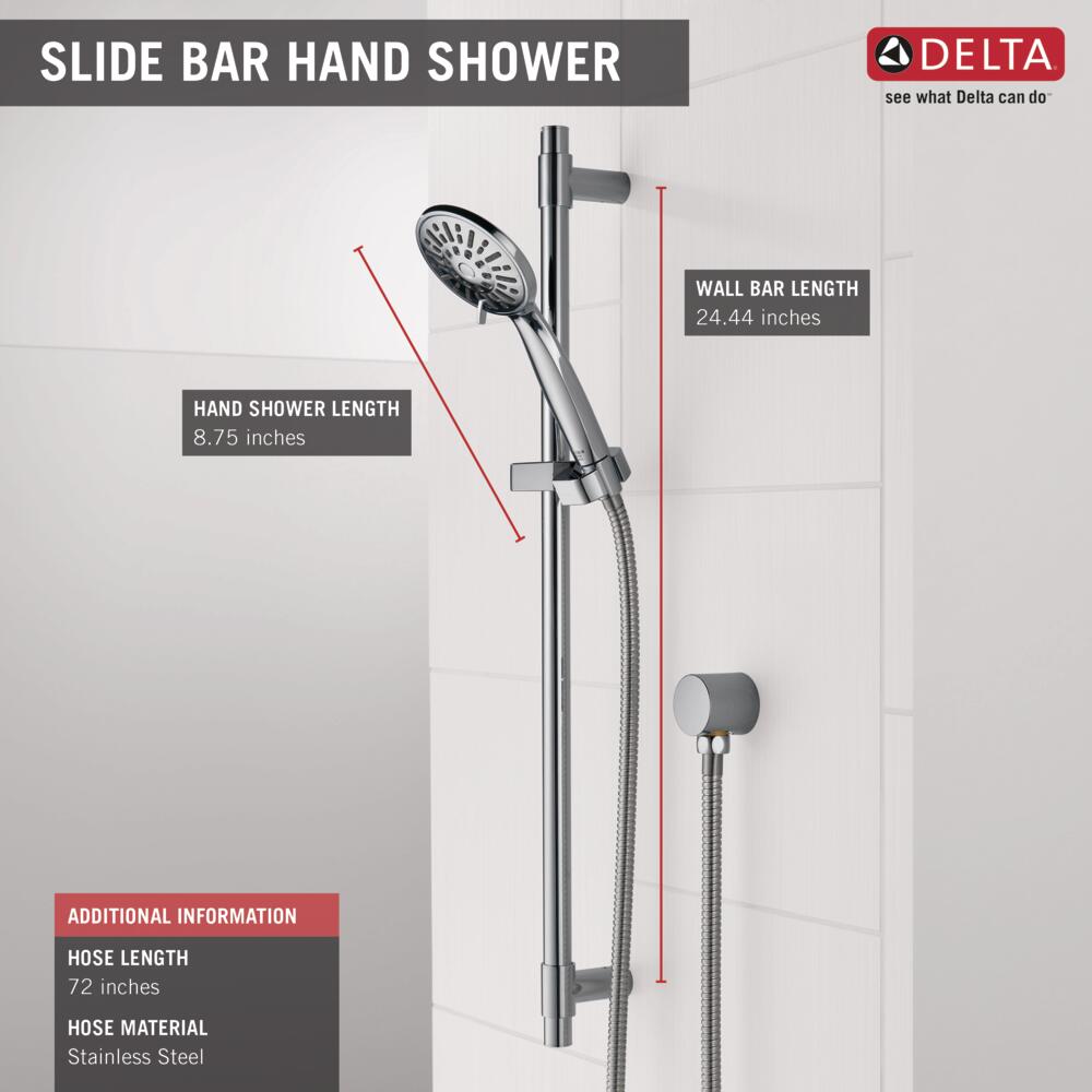 Delta Hand Shower 1.75 GPM with Slide Bar 4-Setting