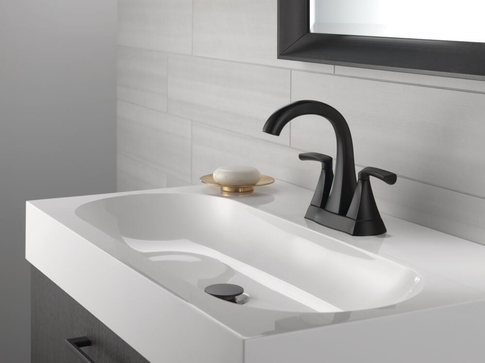 Delta Pierce Centerset Bathroom Sink Faucet Two Handle