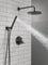 Delta Modern Modern 1-Spray Raincan Wall Mount Fixed and Handheld Shower Head 1.75 GPM