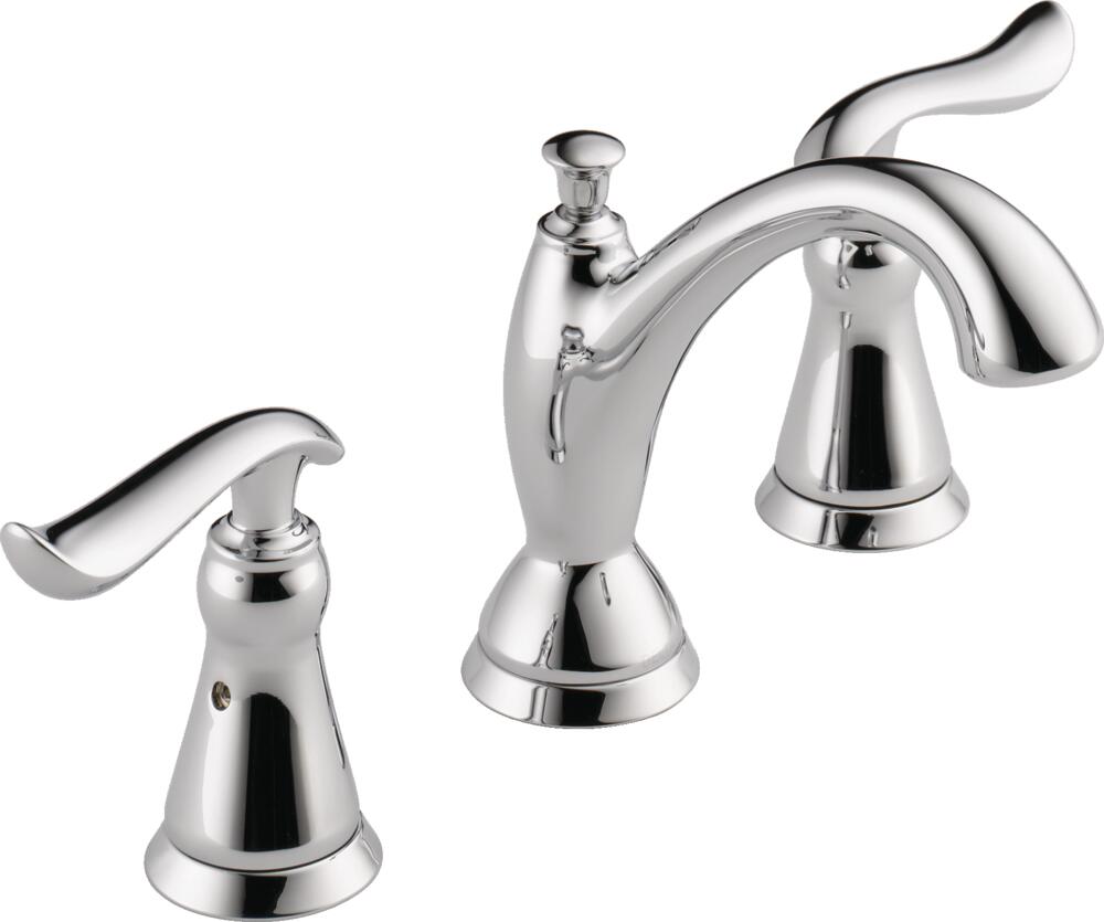 Delta Linden Two Handle Widespread Bathroom Sink Faucet