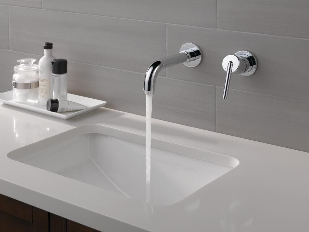 Delta Trinsic Single Handle Wall-Mount Bathroom Sink Faucet Trim