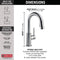 Delta Trinsic Single Handle Pull-Down Bar/Prep Faucet