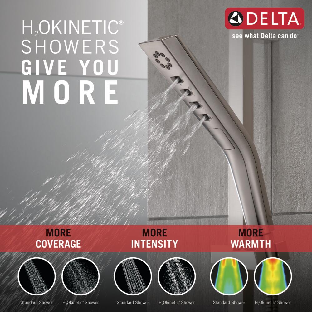 Delta Universal H2Okinetics Handshower 1.75 GPM with Slide Bar Certified Refurbished
