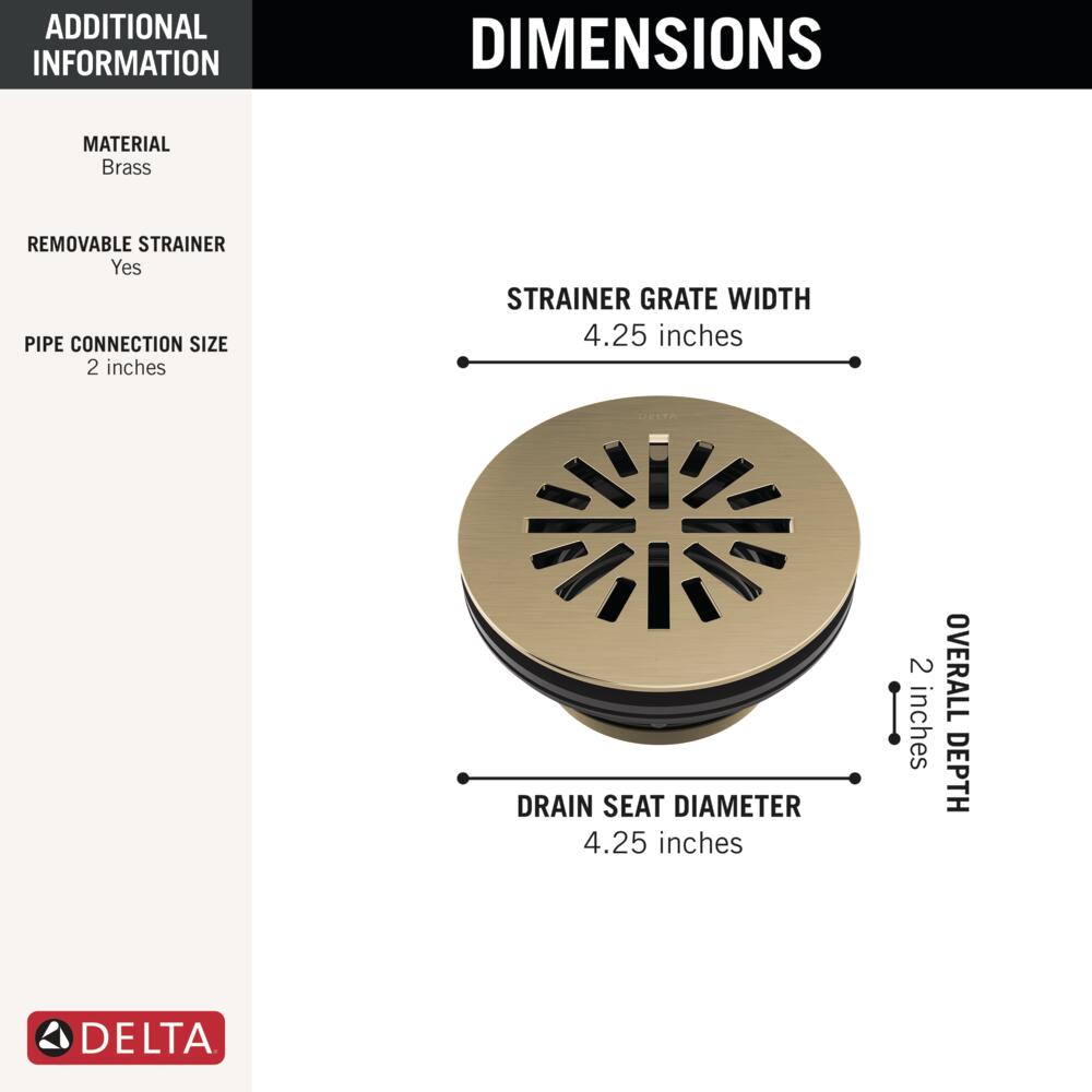 Delta Universal 4 in. Prefab Round Shower Drain