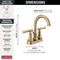 Delta Chamberlain Two Handle Centerset Bathroom Sink Faucet