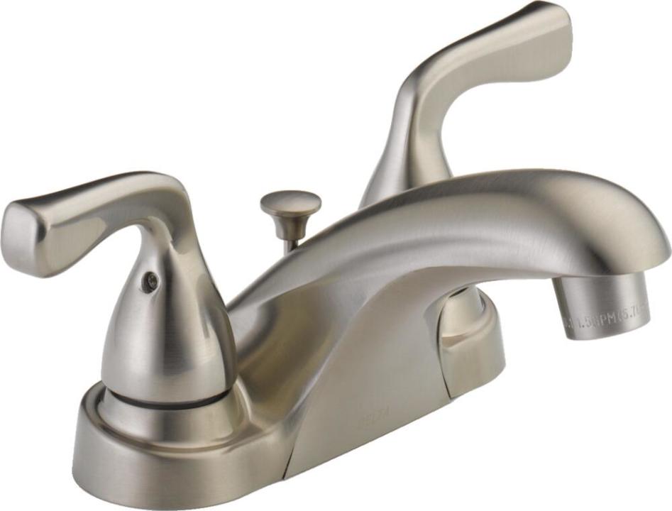 Delta Foundations Two Handle Centerset Bathroom Sink Faucet