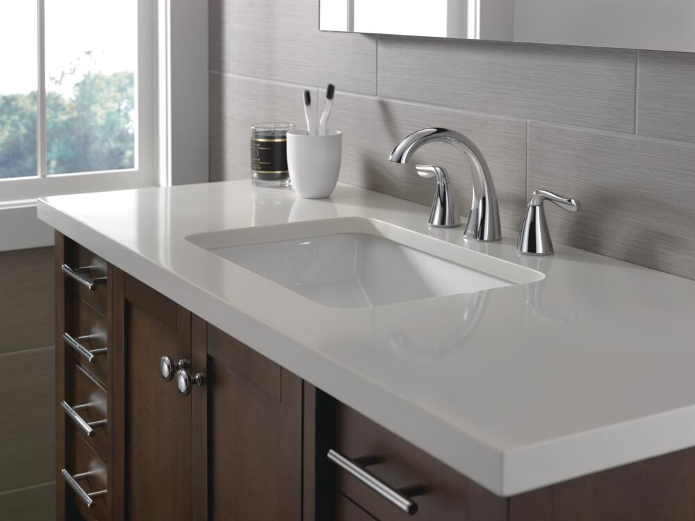 Delta Arvo 2 Handle Widespread Bathroom Sink Faucet Certified Refurbished