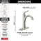 Delta Woodhurst Single Hole Bathroom Sink Faucet Single Handle