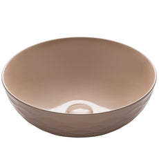 KRAUS Viva Round Porcelain Ceramic Vessel Bathroom Sink, 16 1/2 in. D x 5 1/2 in. H