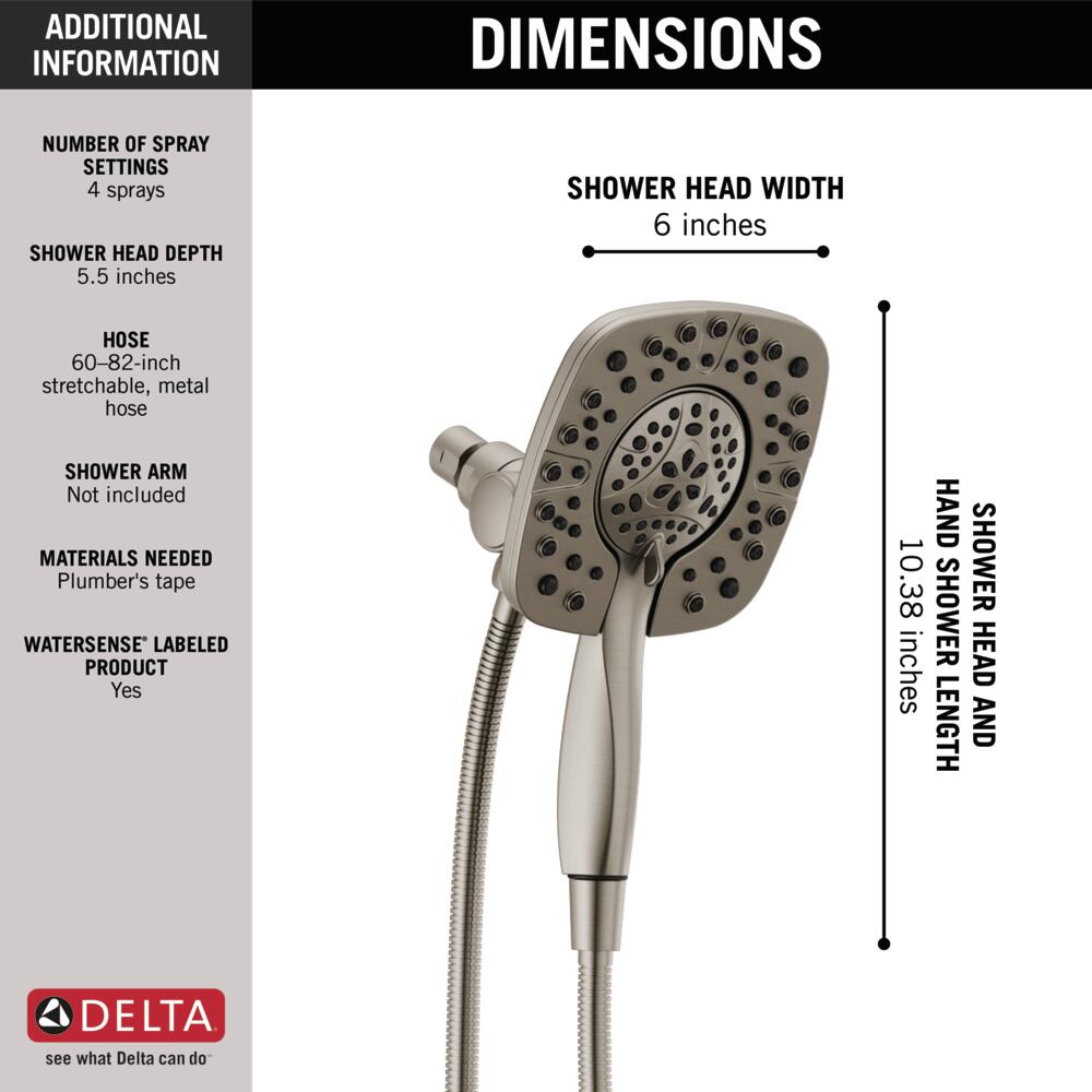 Delta Universal In2ition Handshower 1.75 GPM 4-Setting Certified Refurbished