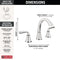 Delta Geist Two Handle Widespread Bathroom Sink Faucet