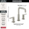 Delta Nicoli Widespread Bathroom Sink Faucet Two Handle