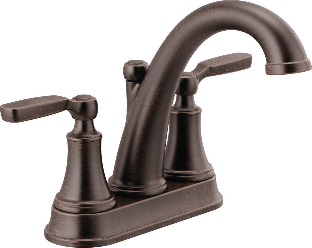 Delta Woodhurst Centerset Bathroom Sink Faucet Two Handle