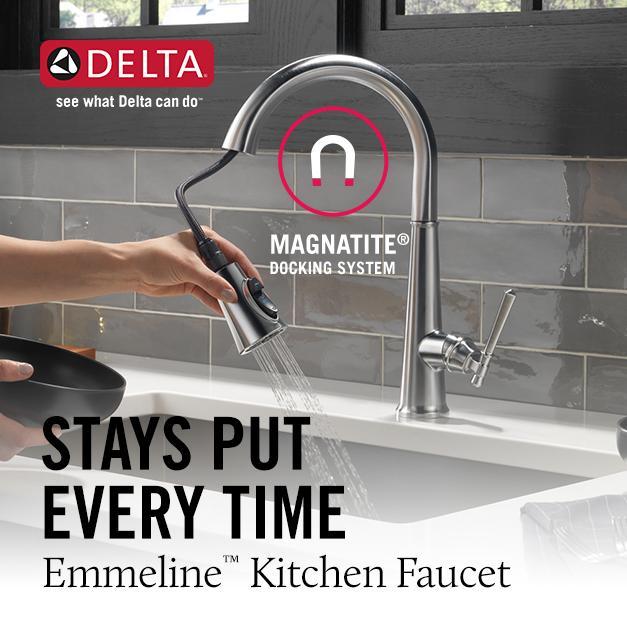 Delta Emmeline Single Handle Pull-Down Kitchen Faucet