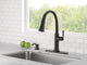 Delta Eldridge Pulldown Kitchen Faucet with Soap Dispenser Certified Refurbished