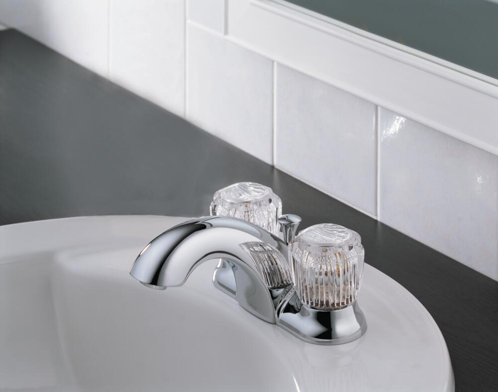 Delta Classic Centerset Bathroom Sink Faucet Two Handle