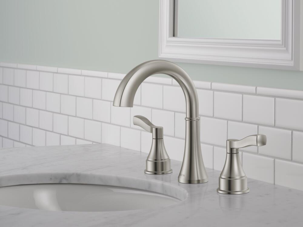 Delta Faryn Two Handle Widespread Bathroom Sink Faucet