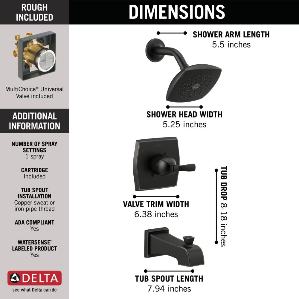 Delta Flynn Monitor 14 Series Tub and Shower