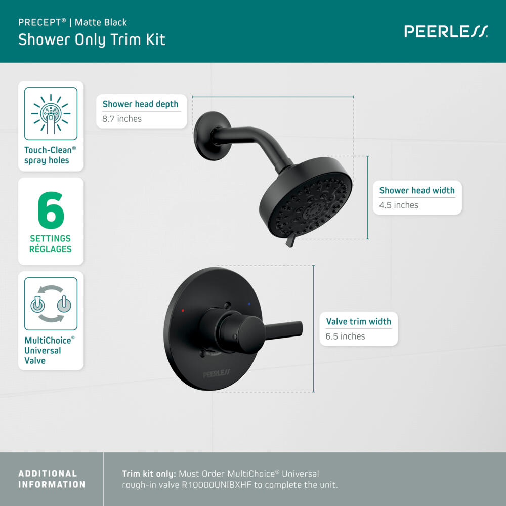 Peerless Precept Shower Only Trim Kit