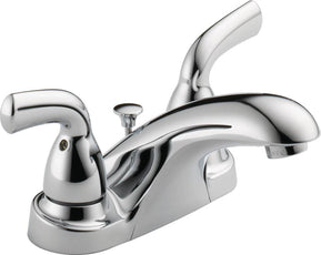 Delta Foundations Centerset Bathroom Sink Faucet Two Handle