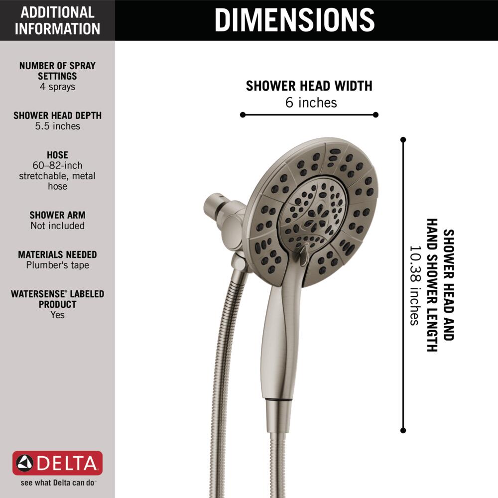 Delta Universal In2ition Handshower 1.75GPM 4-Setting Certified Refurbished