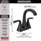 Delta Pierce Two Handle Centerset Bathroom Sink Faucet