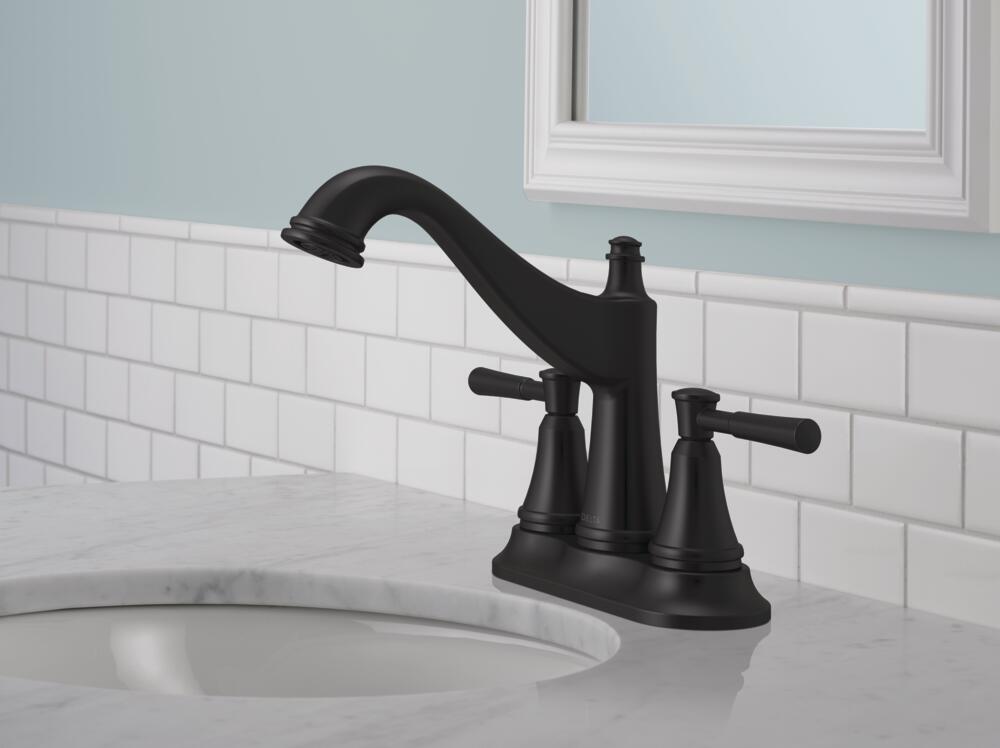 Delta Mylan 2 Handle Centerset Bathroom Sink Faucet Certified Refurbished
