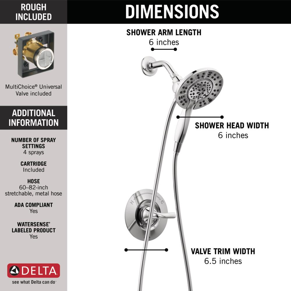 Delta Arvo Shower Rough & Trim Single Handle 14 Series