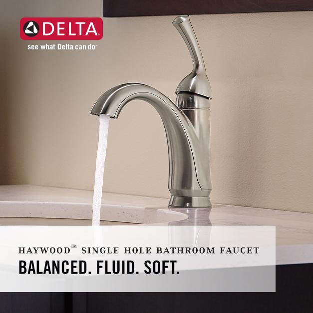 Delta Haywood Single Handle Single-Hole Bathroom Sink Faucet  Certified Refurbished
