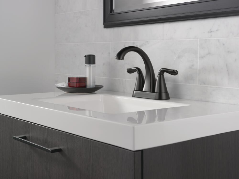 Delta Arvo Two Handle Centerset Bathroom Sink Faucet