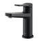 Kraus Indy Matte Black Single hole 1-handle WaterSense Low-arc Commercial/Residential Handle Bathroom Sink Faucet 2 -Pack