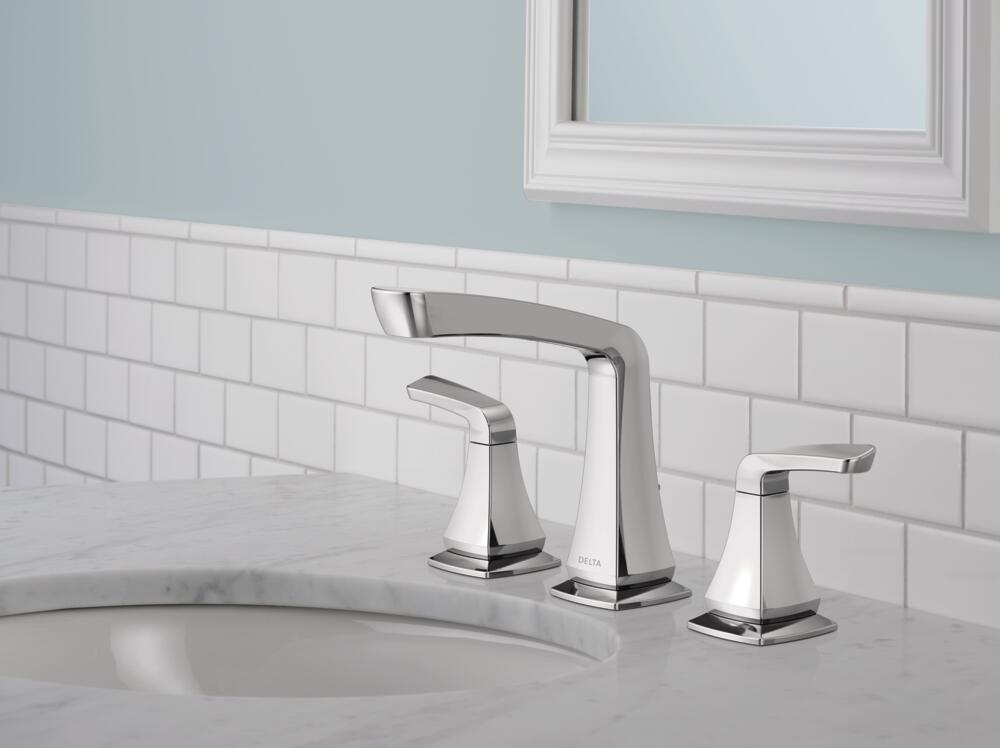 Delta Vesna 2 Handle Widespread Bathroom Sink Faucet Certified Refurbished