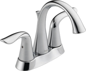 Delta Lahara Centerset Bathroom Sink Faucet 2-handle Tract Pack Certified Refurbished