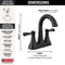 Delta Esato 2 Handle Centerset Bathroom Sink Faucet Certified Refurbished