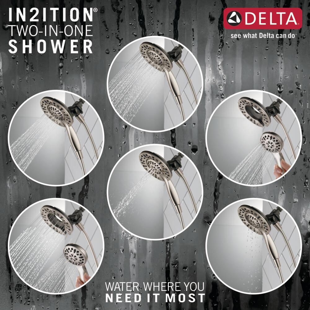 Delta In2ition 4-Setting 2-in-1 Shower Head Certified Refurbished