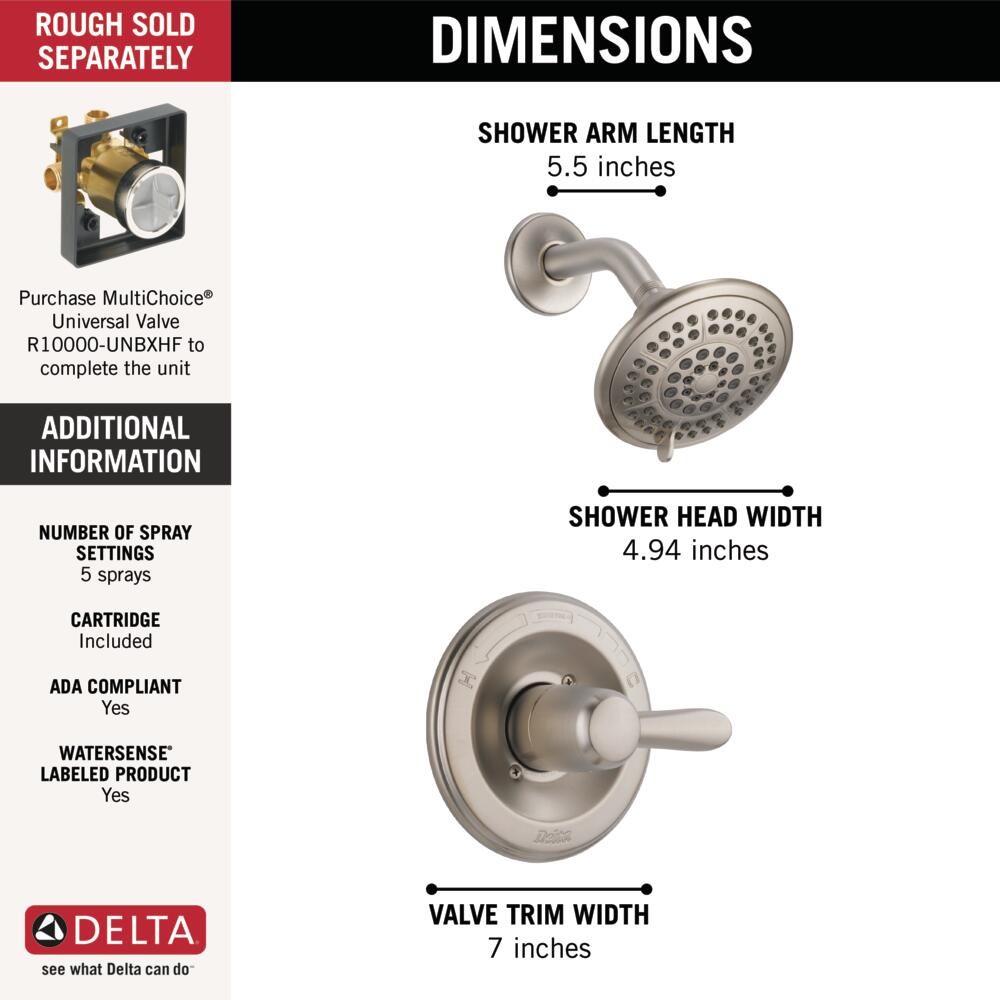 Delta Lahara Monitor 14 Series Shower Trim