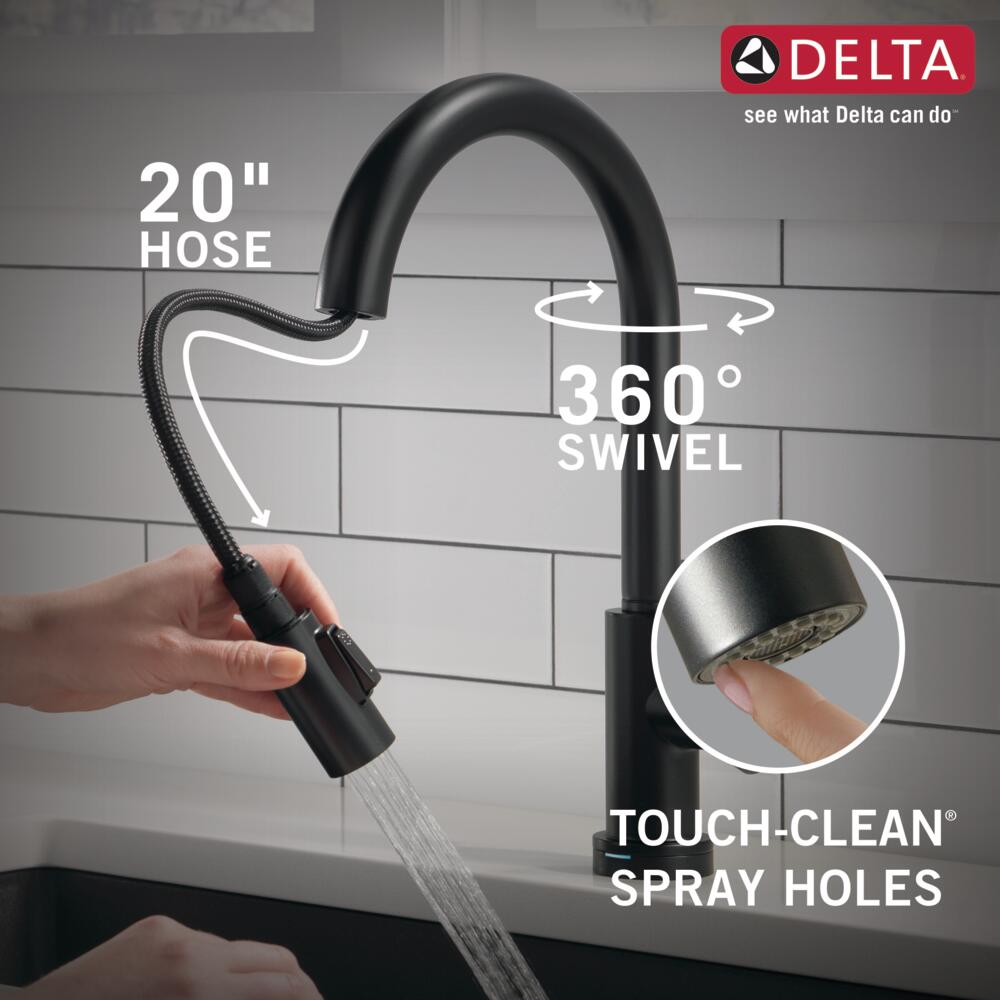 Delta Trinsic Single Handle Pull-Down Kitchen Faucet with Touch2O