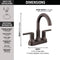 Delta Trinsic 2 Handle Centerset Bathroom Sink Faucet Certified Refurbished