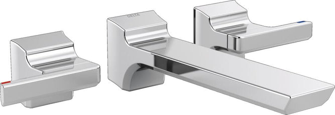 Delta Pivotal Two Handle Wall-Mount Bathroom Sink Faucet Trim