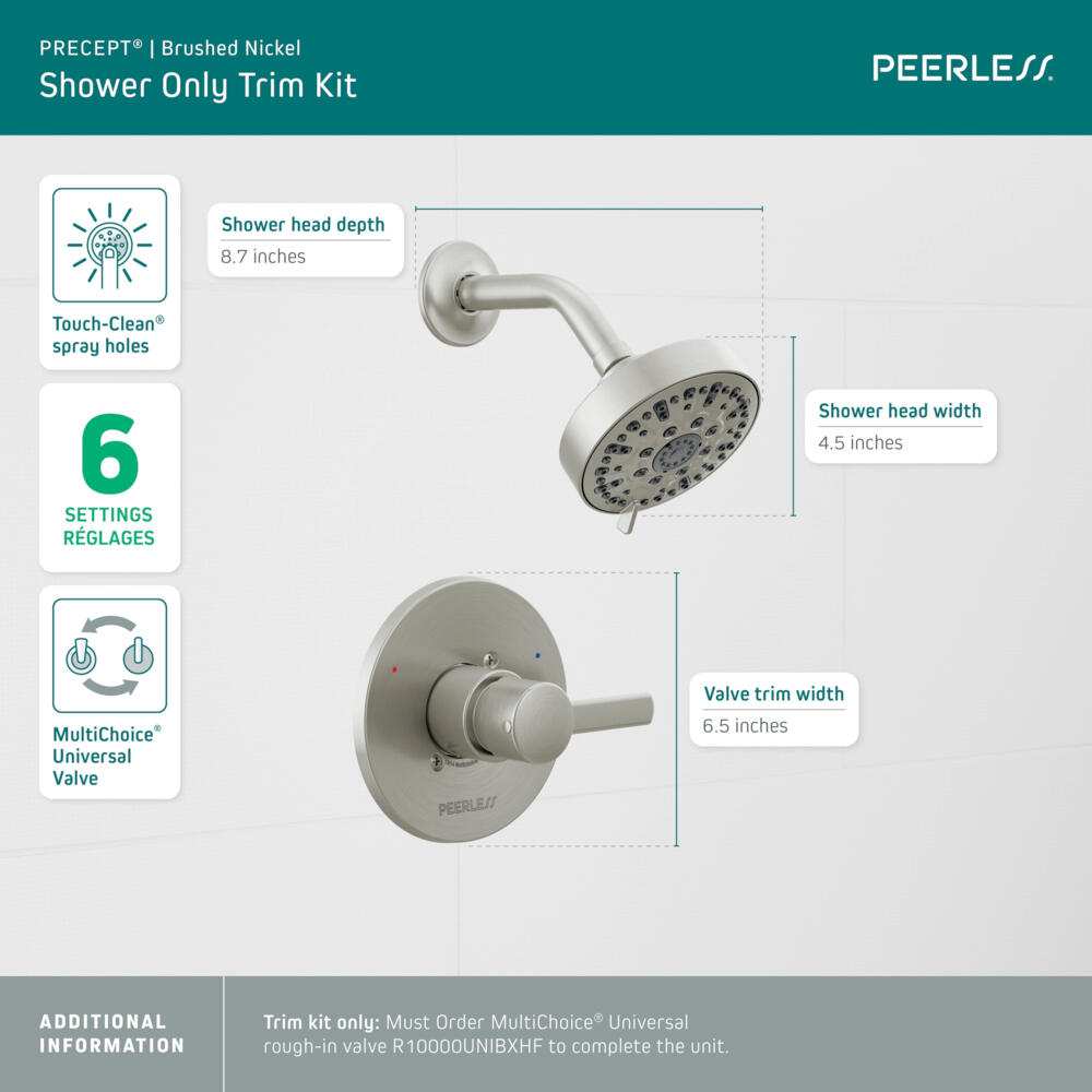 Peerless Precept Shower Only Trim Kit