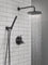 Delta Modern Modern 1-Spray Raincan Wall Mount Fixed and Handheld Shower Head 1.75 GPM