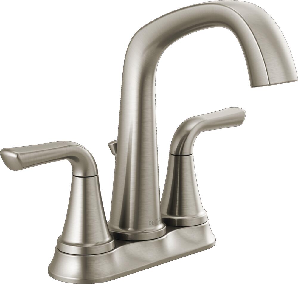 Delta Larkin Two Handle Centerset Bathroom Sink Faucet