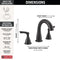 Delta Broadmoor Two Handle Widespread Pull-Down Bathroom Sink Faucet