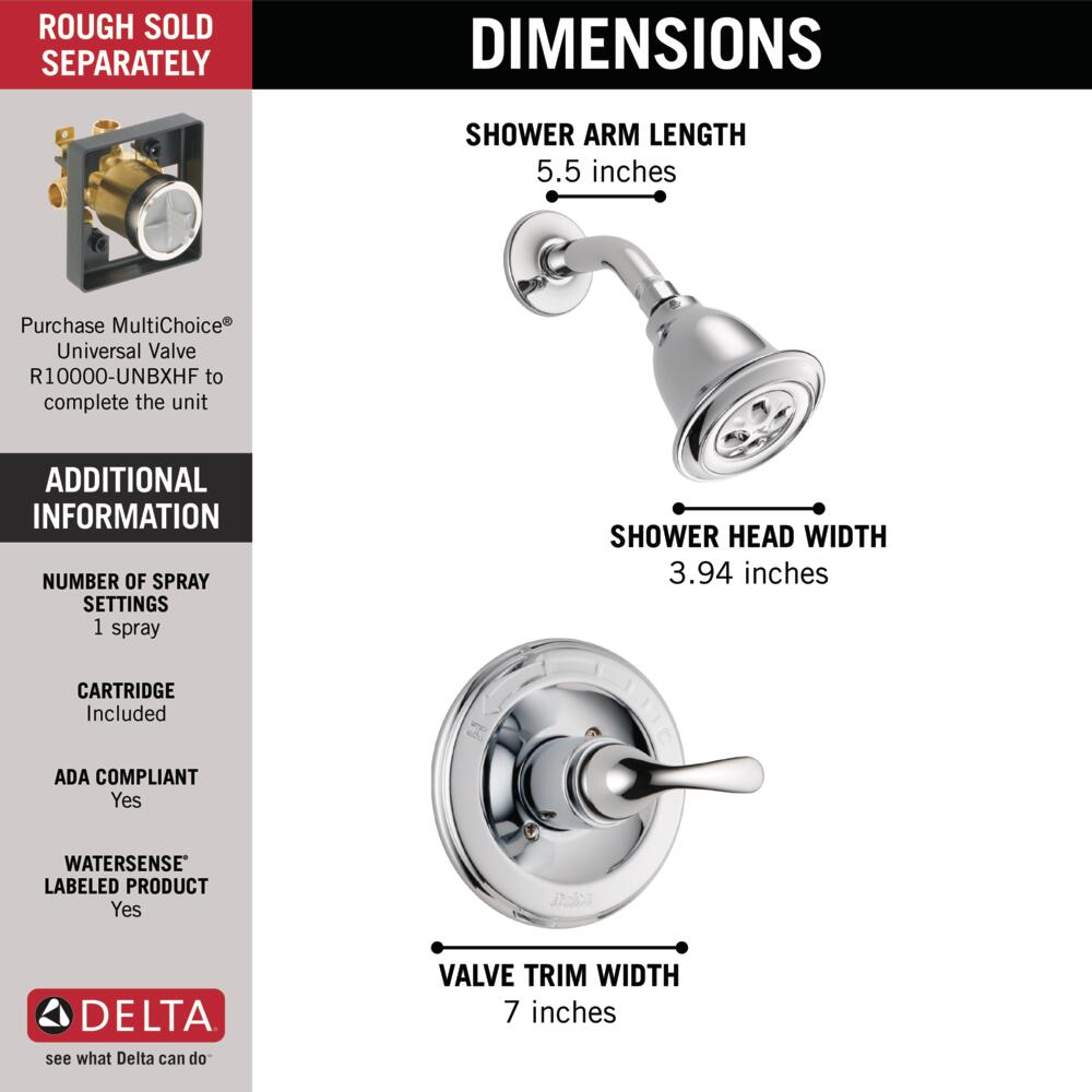 Delta Classic Monitor 13 Series H2OKinetic Shower Trim