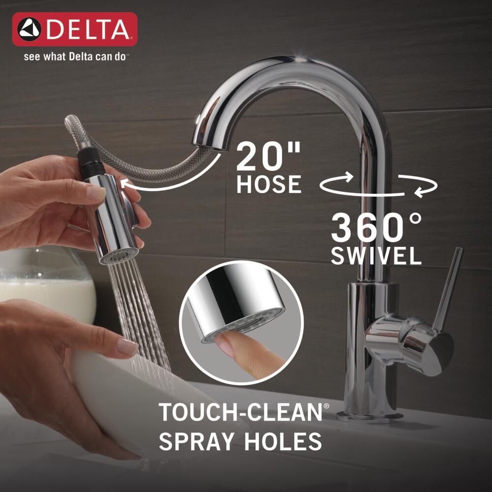Delta Trinsic Single Handle Pull-Down Bar/Prep Faucet