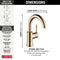 Delta Trinsic Single Handle High Arch Bathroom Sink Faucet