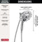 Delta H2Okinetic 5-Setting 2-in-1 Shower Head