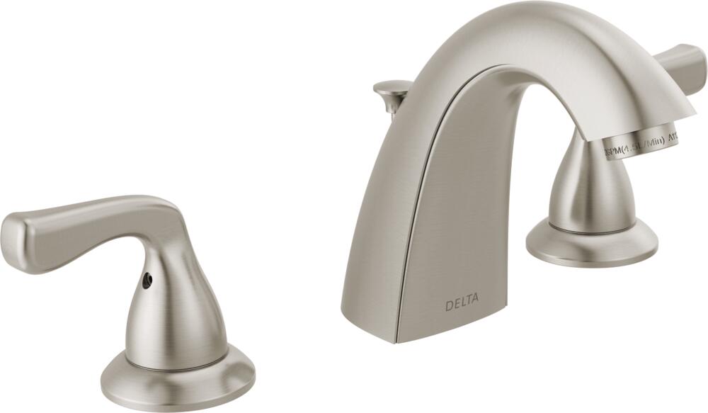 Delta Foundations Two Handle Widespread Bathroom Sink Faucet