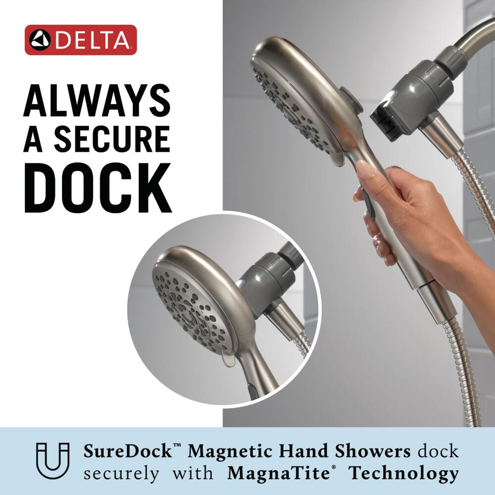 Delta Universal 6-Setting SureDock Magnetic Hand Shower Certified Refurbished